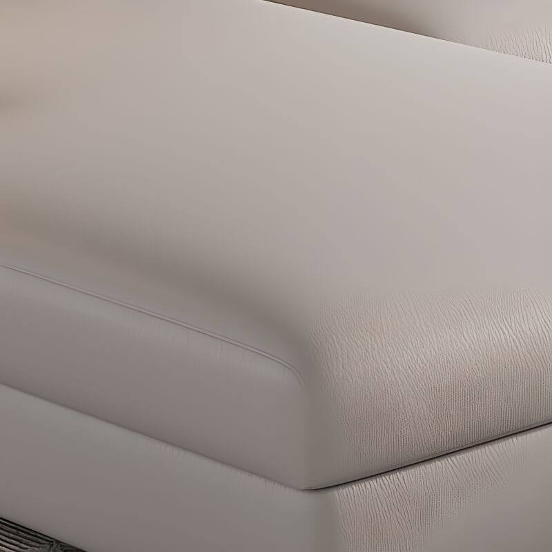 Comfortable grey chaise sofa