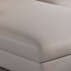 Comfortable grey chaise sofa