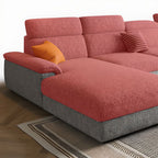 Stylish sofa with pillow top arm