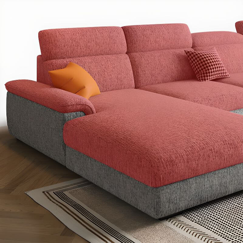 Stylish sofa with pillow top arm