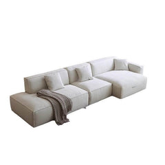 L-Shape Sofa Chaise Close-Up Cushions