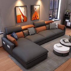 L-Shape Sofa Chaise Side View