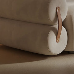 Soft-white polyester blend sofa