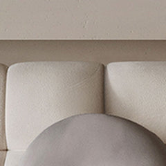 Round arm sofa detail