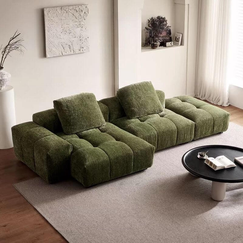 L-Shape Sofa Chaise Front View