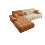 Elegant pine wood grain in the sofa