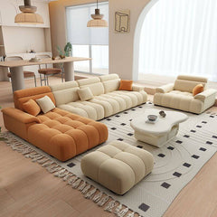 Stylish L-Shape sofa with cushions