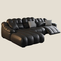 L-Shape Sofa Chaise Sloped Arms Detail