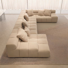 Elegant L-shape sofa for sitting room