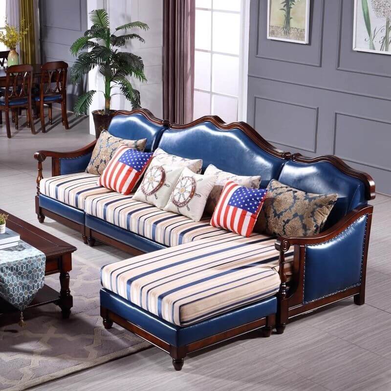 L-Shape Sofa Recliner angled view Main image