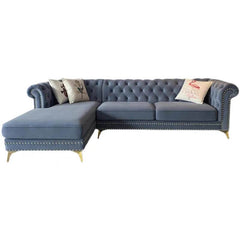 Button-Tufted Design Sofa