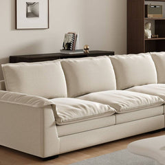 Stylish Recessed Arm Sofa