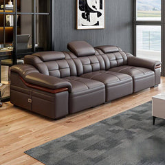 spacious sofa with chaise component