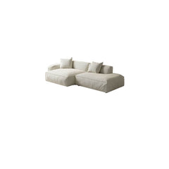 Plush cushioning of L-Shape sofa recliner