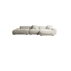 Elegant L-Shape Sofa with recliner feature