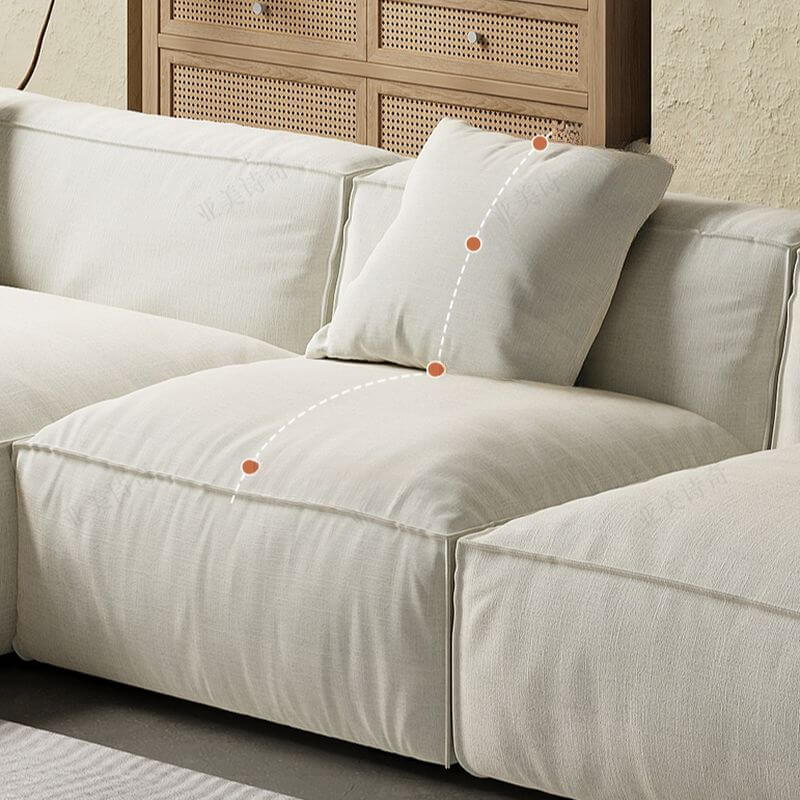 L-Shape sofa showing versatile seating arrangement