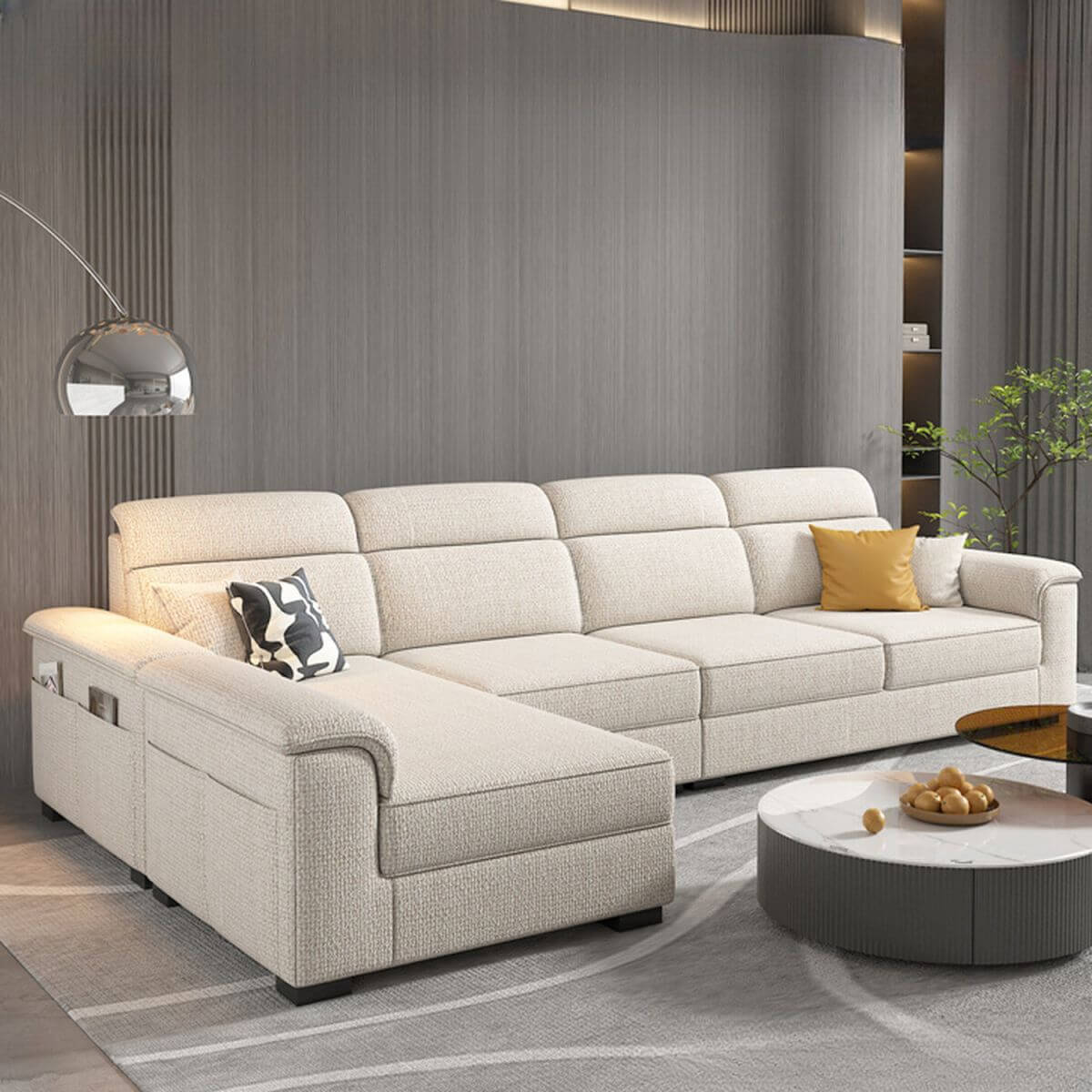 L-Shape Sofa Chaise in living room