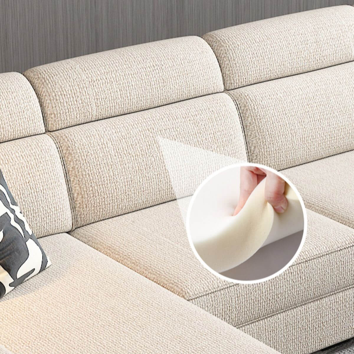 Straight Horizontal Sofa Couch design