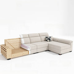 Sofa chaise in cozy home setting