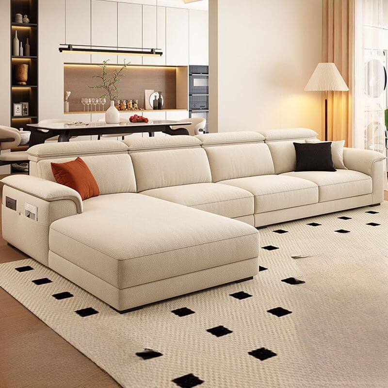 L-Shape Sofa Chaise in living room