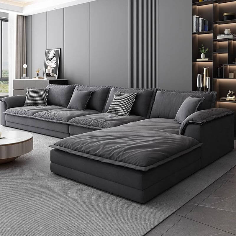 L-Shape sofa chaize in modern living room