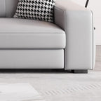 Comfortable cushions on the sofa