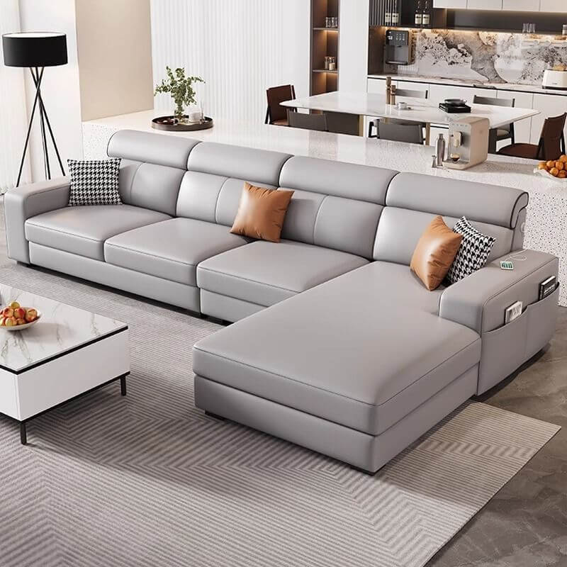 Left orientation L-Shape Sofa in living room