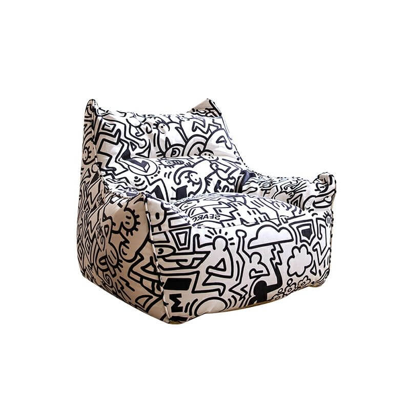 Versatile bean bag chair in playful design Main image