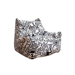 Versatile bean bag chair in playful design