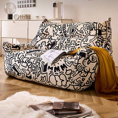 Versatile bean bag chair in playful design