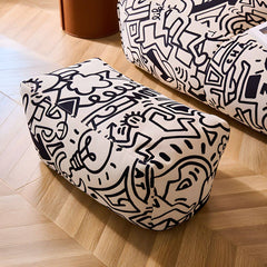 Bean bag chair with fun cartoon pattern