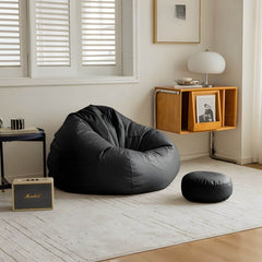 Large indoor bean bag chair in off-white