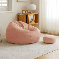 Large indoor bean bag chair in off-white