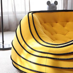 Plush Bean Bag Chair with Solid Color