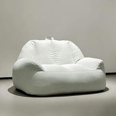 Cotton blend bean bag chair with two-seat capacity