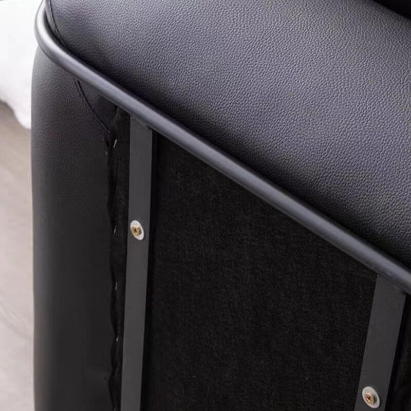 Padded seat of upholstered rocking chair