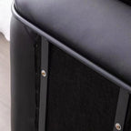 Padded seat of upholstered rocking chair