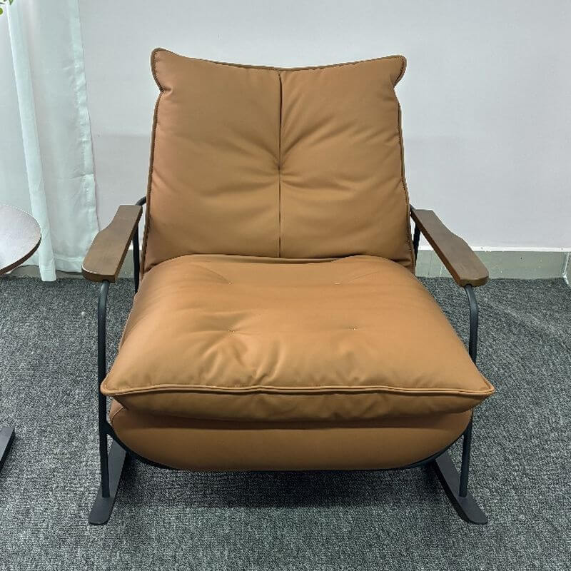 Fauteuil à bascule rembourré somptueux, avec accoudoirs en rail Image secondaire du produit