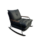 Lavish Upholstered Rocking Chair in Red