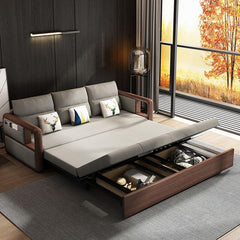 Comfortable leather sofa for movie nights