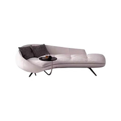 Large modern chaise lounge in a living space