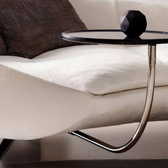 Stylish white chaise lounge for home decor