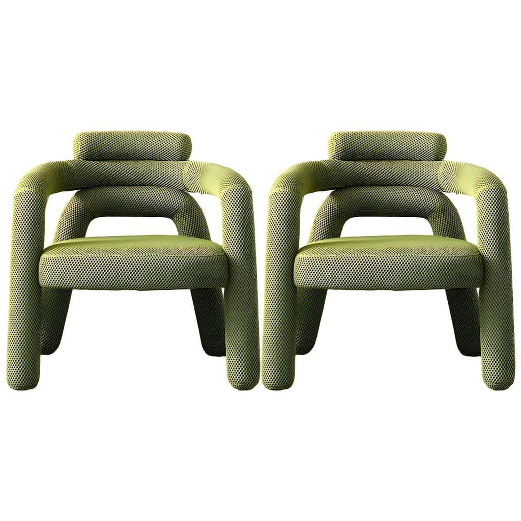 Chic armchair with elegant color combination