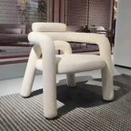 Cozy reading nook with stylish arm chair