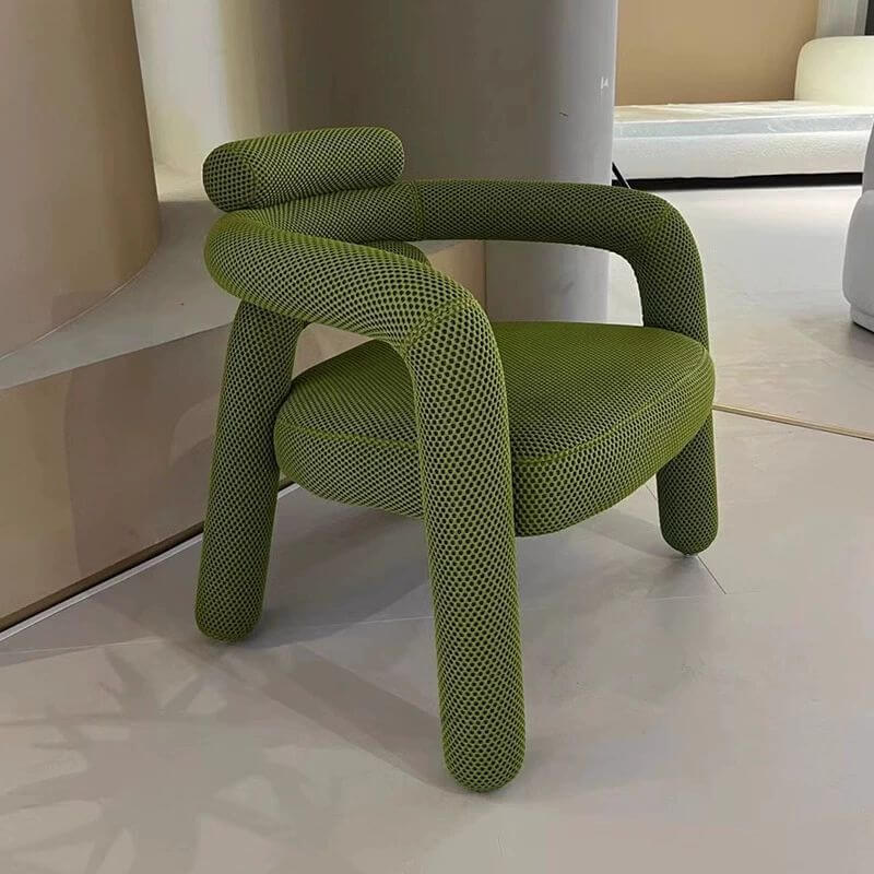 Stylish solid color arm chair design