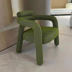 Stylish solid color arm chair design