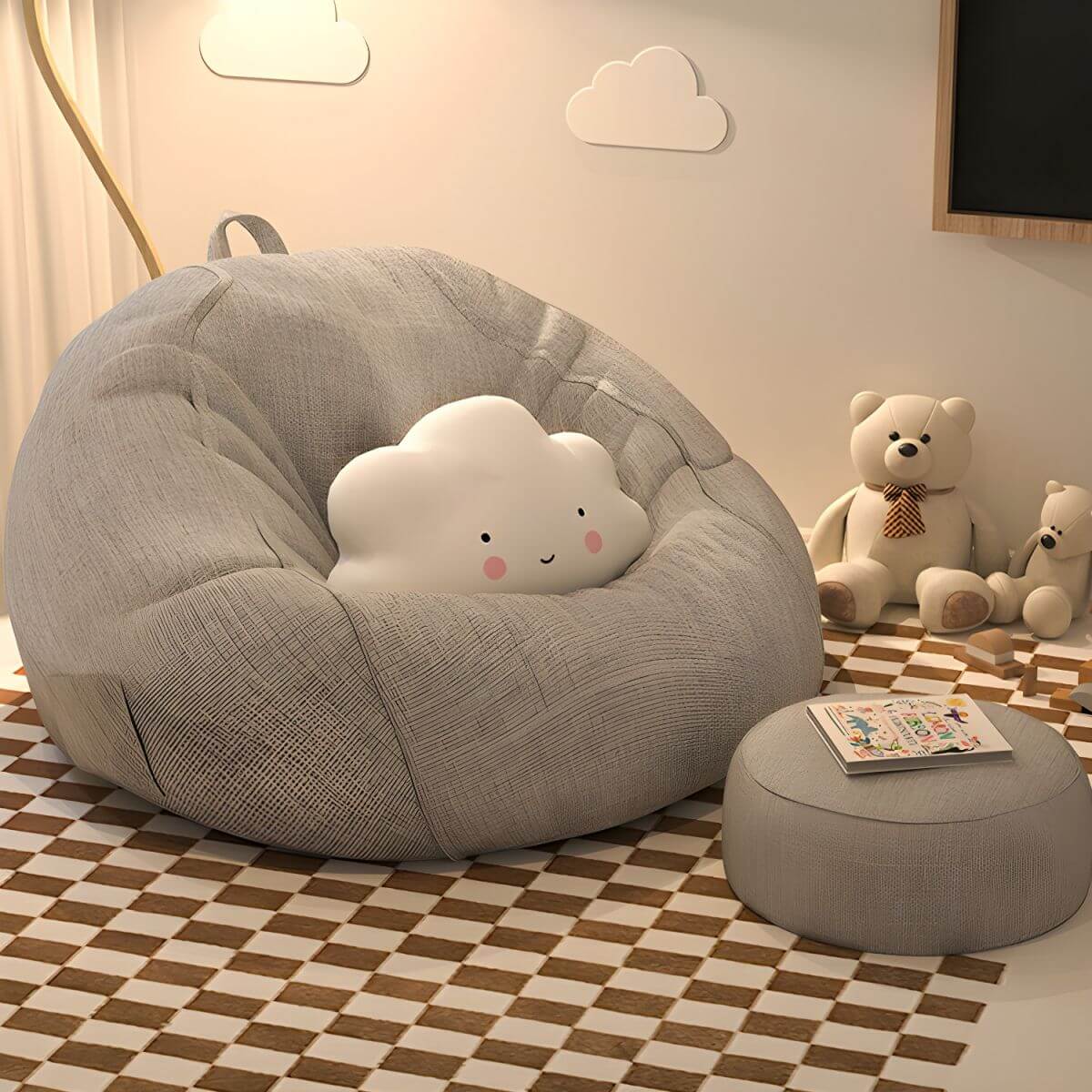 Bean Bag Chair with Extra-Firm Fill