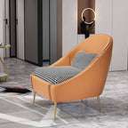 living room armless chair wide cushion back