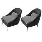 living room armless chair wide cushion back