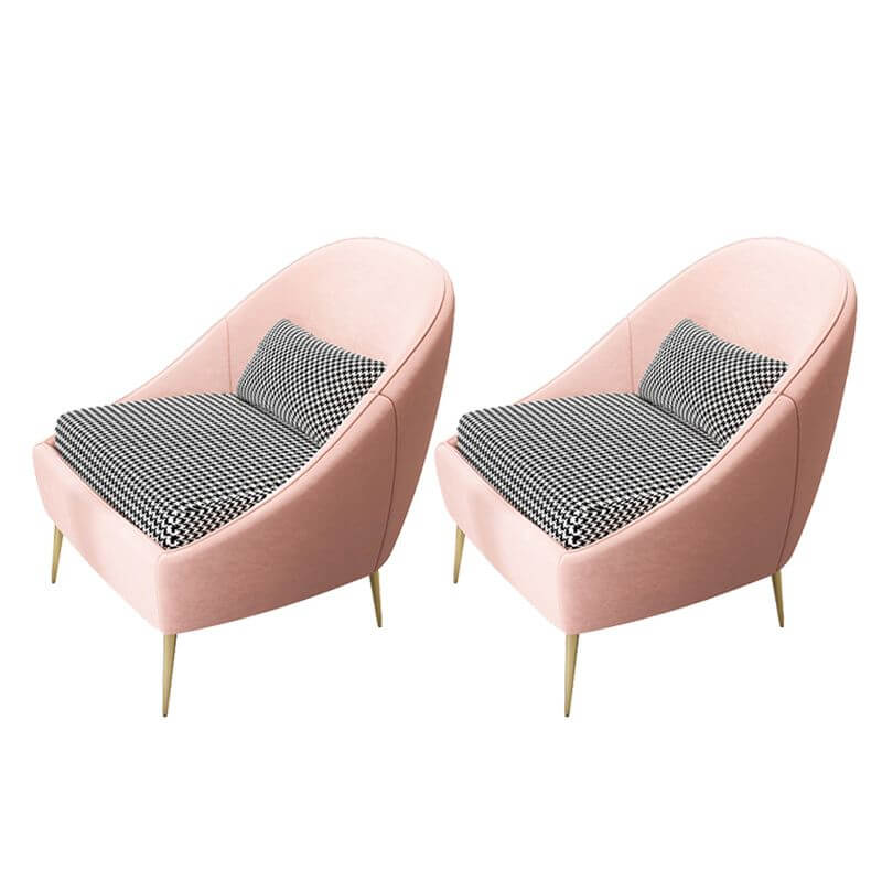 living room armless chair wide cushion back